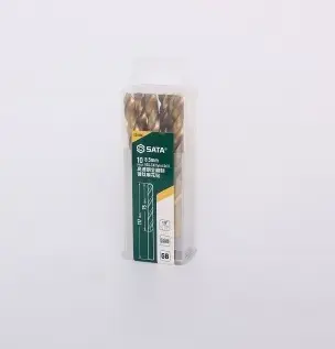 Bộ 10 Mũi Khoan Chuôi Tròn 8.5mm Sata 52185A