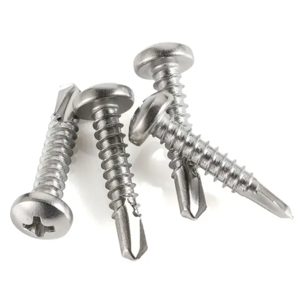 Vít Tự Khoan Đầu Tròn Inox 410 M4.8×38 (#10-16)