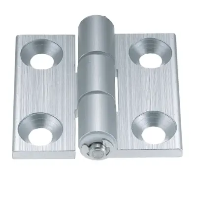 Bản Lề Lá Nhôm Định Hình Nhôm Hợp Kim Mạ Anodized Trắng (HHPSN8) L 63 mm