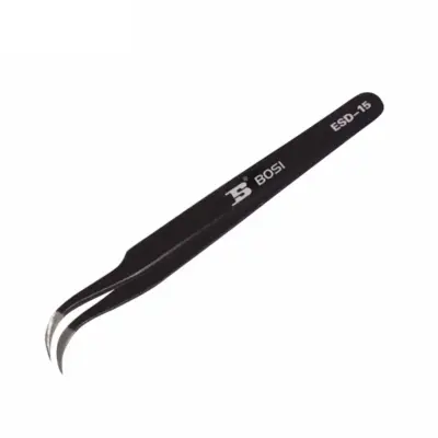Nhíp Inox Chống Tĩnh Điện 120x9x2 mm Bosi BS459034