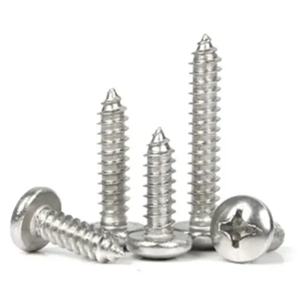 Vít Gỗ Pake Đầu Tròn Thép Mạ Niken St4.8x13mm (#10 x 1/2)