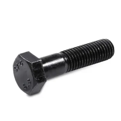 Bulong Thép Đen 8.8 DIN931 M18x150 Ren Lửng