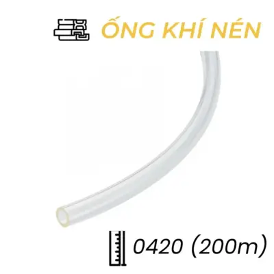 Dây Hơi Khí Nén EPU Phi 4 Màu Trong Suốt OD4 x ID2 mm CDC EPU 0420 (200m)