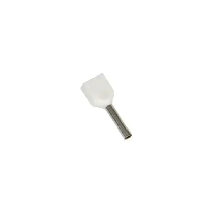 Cosse Pin Đôi Có Nhựa 0.5mm Màu Trắng KST TE0508-WHITE
