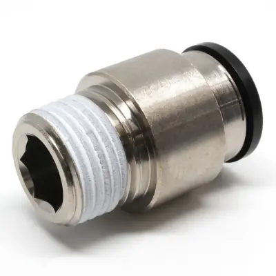 Đầu Nối Nhanh Khí Nén Thẳng Phi 16mm Ren Ngoài R1/2 Pisco POC16-04