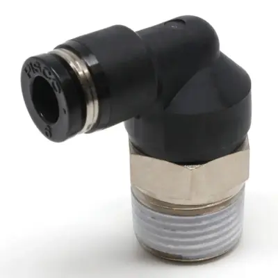 Đầu Nối Nhanh Khí Nén Dạng Cong 90° Ren Ngoài Pisco PL6-N3U