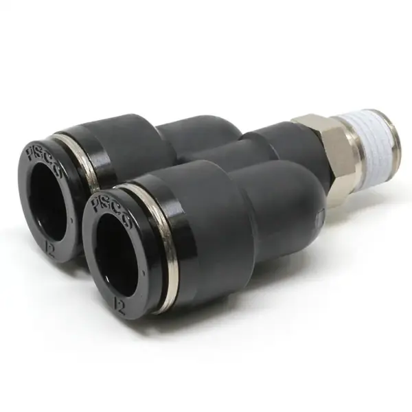 Đầu Nối Nhanh Khí Nén Dạng Chữ Y Ren Ngoài Pisco PX12-02W
