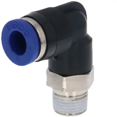 Đầu Nối Nhanh Khí Nén Dạng Cong 90° Ren Ngoài Pisco PL10-04SUS