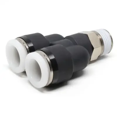 Đầu Nối Nhanh Khí Nén Dạng Chữ Y Ren Ngoài Pisco PX1/2-03