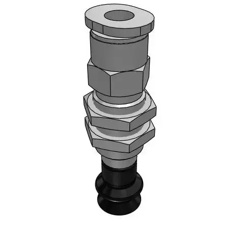 Bộ Nấm Hút Chân Không Và Giá Đỡ, Cao Su Nitrile Dẫn Điện (Điện Trở Thấp), O.D 8 mm, Pisco VPA8BNE-4J