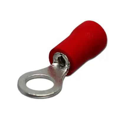Đầu Cosse Tròn Cách Điện 0.5-1.5 mm2 KST Màu Đỏ RV1-8