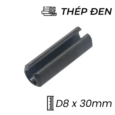 Chốt Ống DIN1481 Thép 65Mn Đen D8x30mm (50Cái/Bịch)