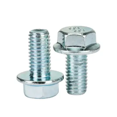 Bulong Đầu Bông Thép Mạ Kẽm Trắng Cr3+ 8.8 DIN6921 M10x40 (Không Khía)