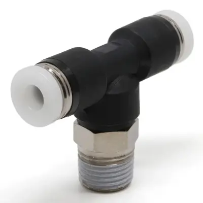 Đầu Nối Nhanh Khí Nén Dạng Chữ T Ren Ngoài Pisco PB5/32-01-C