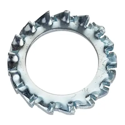 Lông Đền Răng Ngoài Loại A Thép Mạ Kẽm DIN6798A M6