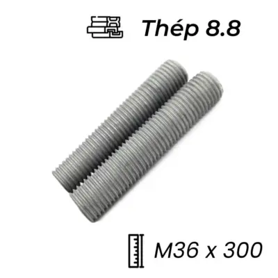 Guzong Thép Nhúng Nóng Kẽm 8.8 M36x300