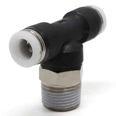 Đầu Nối Nhanh Khí Nén Dạng Chữ T Ren Ngoài Pisco PB5/16-N3UW