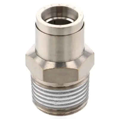 Đầu Nối Nhanh Khí Nén Thẳng Phi 8mm Ren Ngoài R3/8 Pisco KC8-03