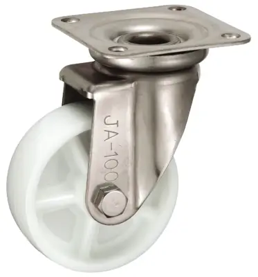 Bánh Xe Nylon Càng Inox Xoay Không Phanh D100 UKAI PBJA-100