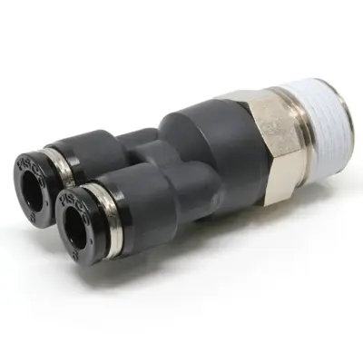 Đầu Nối Nhanh Khí Nén Dạng Chữ Y Ren Ngoài Pisco PX6-03